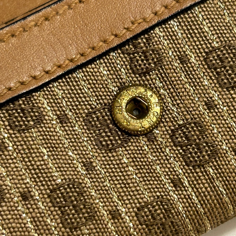 Gucci Vintage GG Signiture Leather/ Canvas Key Holder Wallet (Gold Inlay Canvas) - Picture 7 of 16